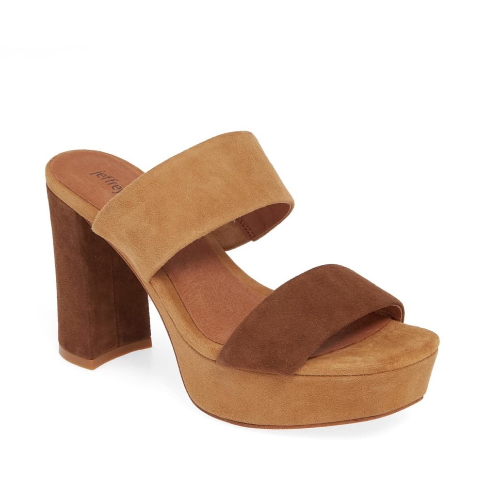 Jeffrey Campbell Adriana two tone platform sandal